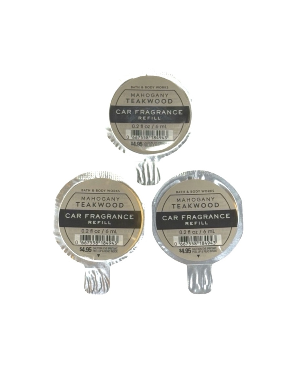 3 Mahogany Teakwood Car Fragrance Refill